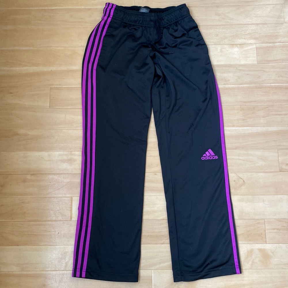 Purple Adidas Track Pants Size Extra Small